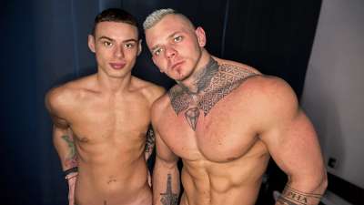 JustTheGays thumbnail for Curt Ackles and MaksymXXX fuck - amateur gay porn from OnlyFans, MyVidster, GayForFans and more! - 