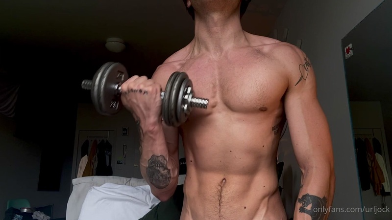 OnlyGays thumbnail for Doing a quick workout and showing off my muscles – Urljock - amateur gay porn from OnlyFans, MyVidster, GayForFans and more! -