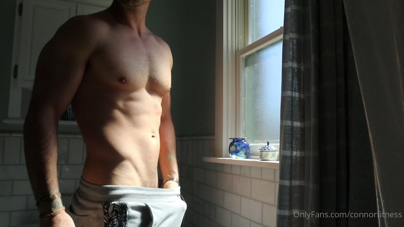 OnlyGays thumbnail for Early morning jerk off in the bathroom – Connor Murphy (connorfitness) - amateur gay porn from OnlyFans, MyVidster, GayForFans and more! -