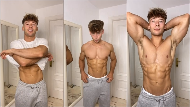 JustTheGays thumbnail for irish-x – flexing in sweatpants - amateur gay porn from OnlyFans JustForFans GayForFans - 