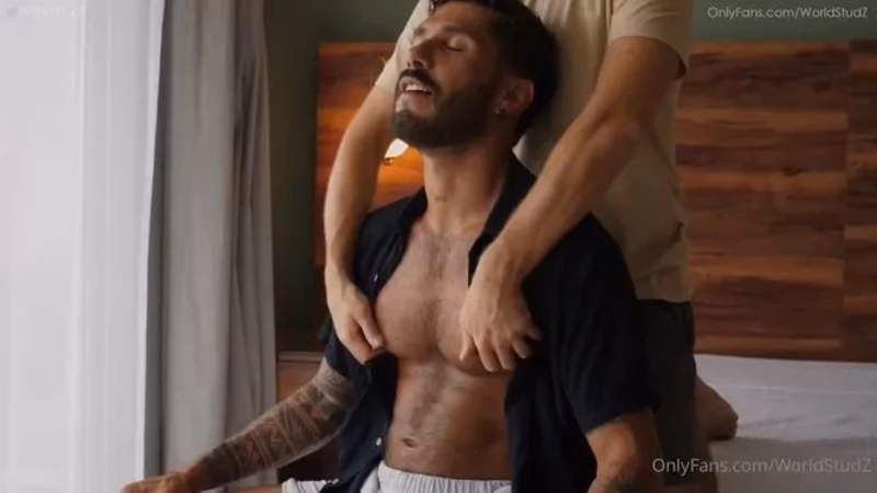 JustTheGays thumbnail for Jeus gets milked and edged – WorldStudZ - amateur gay porn from OnlyFans JustForFans GayForFans - 