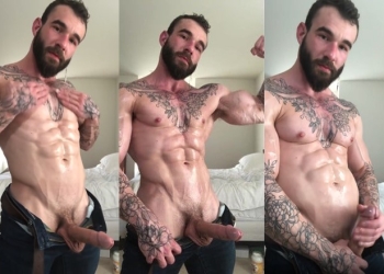 OnlyGays thumbnail for Sweaty muscular guy with tattoos jerks off - amateur gay porn from OnlyFans, MyVidster, GayForFans and more! -