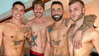 OnlyGays thumbnail for Xtianko, Roxas, Edu Phoenix and Giovani Jacob – a hard group fucking - amateur gay porn from OnlyFans, MyVidster, GayForFans and more! - 