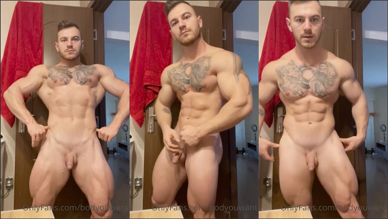OnlyGays thumbnail for Bodyouwant flexes naked yet again - amateur gay porn from OnlyFans, MyVidster, GayForFans and more! - Solo
