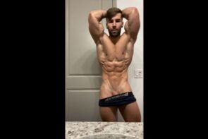 JustTheGays thumbnail for Flexing hard before my shower Jake Burton JakeBurtonOfficial - amateur gay porn from OnlyFans, MyVidster, GayForFans and more! - Shower
