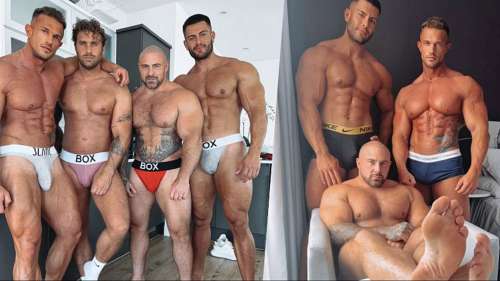 JustTheGays thumbnail for I just got my ass destroyed by 3 lads – Reece with British Bear, Apollo Steel and Big Rossi - amateur gay porn from OnlyFans, MyVidster, GayForFans and more! - Anal, Group