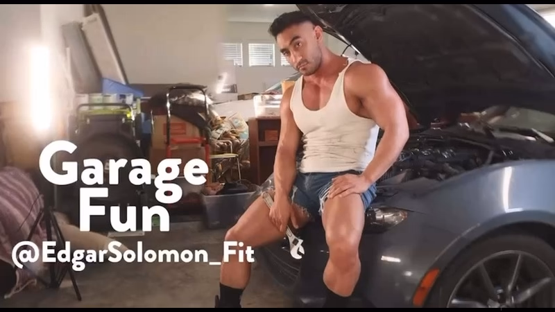 JustTheGays thumbnail for Jerking off in the garage and cumming – Edgar Solomon (edgarsolomon_fit) - amateur gay porn from OnlyFans JustForFans GayForFans - 