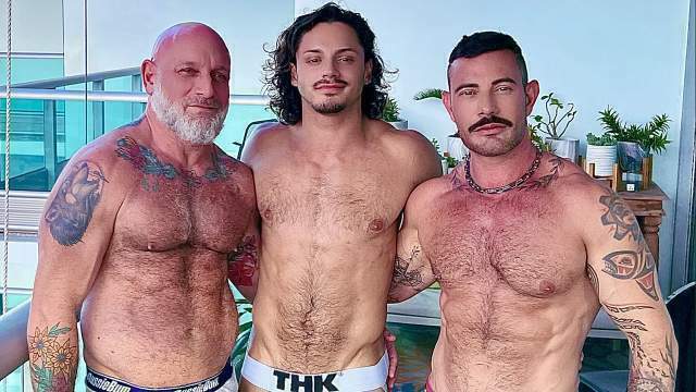 JustTheGays thumbnail for Luca del Rey, SexyStache and TheDaddyFinger fuck - amateur gay porn from OnlyFans, MyVidster, GayForFans and more! - Anal, Daddy