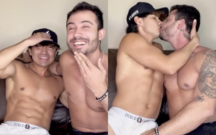 JustTheGays thumbnail for Prettyboyaedan – making out with a mate - amateur gay porn from OnlyFans, MyVidster, GayForFans and more! - video