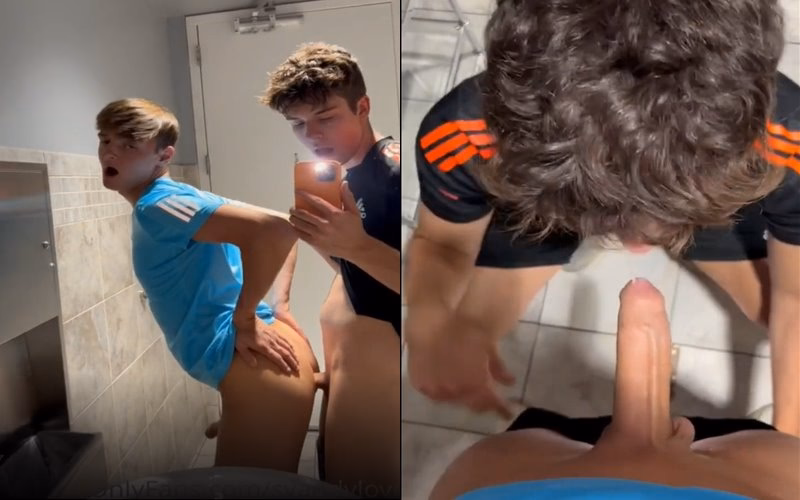 JustTheGays thumbnail for Svandylove fucks in bathroom - amateur gay porn from OnlyFans JustForFans GayForFans - Anal, Young/Twink