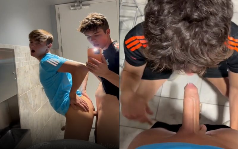 JustTheGays thumbnail for Svandylove fucks in bathroom - amateur gay porn from OnlyFans, MyVidster, GayForFans and more! - Anal, Young & Twink