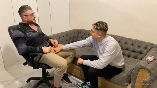 JustTheGays thumbnail for Therapy role play – Kevin Rautenberg and Marco Di Pietro - amateur gay porn from OnlyFans, MyVidster, GayForFans and more! - video