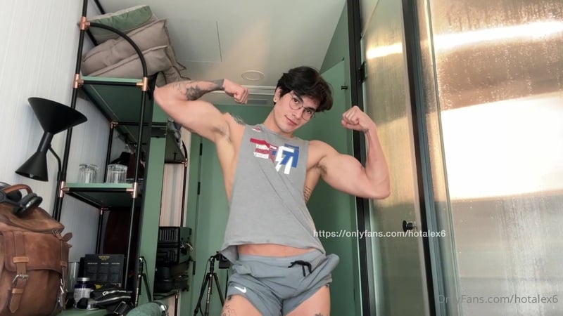 JustTheGays thumbnail for Alejandro Pino (hotalex6) – Jerking off and shooting a big load over my abs - amateur gay porn from OnlyFans, MyVidster, GayForFans and more! - Jerk Off, Latin, Solo