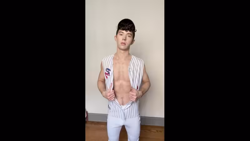 JustTheGays thumbnail for Feeling my body and showing off my jockstrap after baseball practise – Christopher Walsh (chriswthestar) - amateur gay porn from OnlyFans JustForFans GayForFans - 