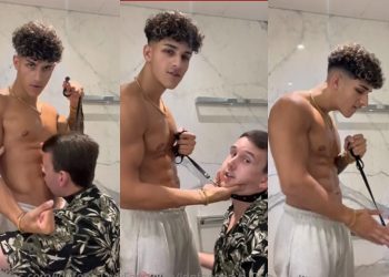 JustTheGays thumbnail for Sepanta – Punishing ldnfootslave_9595 and making him worship my abs - amateur gay porn from OnlyFans, MyVidster, GayForFans and more! - Worship