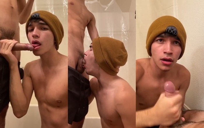 JustTheGays thumbnail for Bubbawa / KaixMatty – a bathroom blowjob - amateur gay porn from OnlyFans, MyVidster, GayForFans and more! - Oral