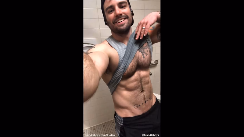 JustTheGays thumbnail for Jordan works out at gym and jerks off over his gym clothes JordanxBrandt - amateur gay porn from OnlyFans JustForFans GayForFans - 
