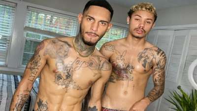 JustTheGays thumbnail for Khaos Leon and LeexWrld fuck - amateur gay porn from OnlyFans, MyVidster, GayForFans and more! - Anal