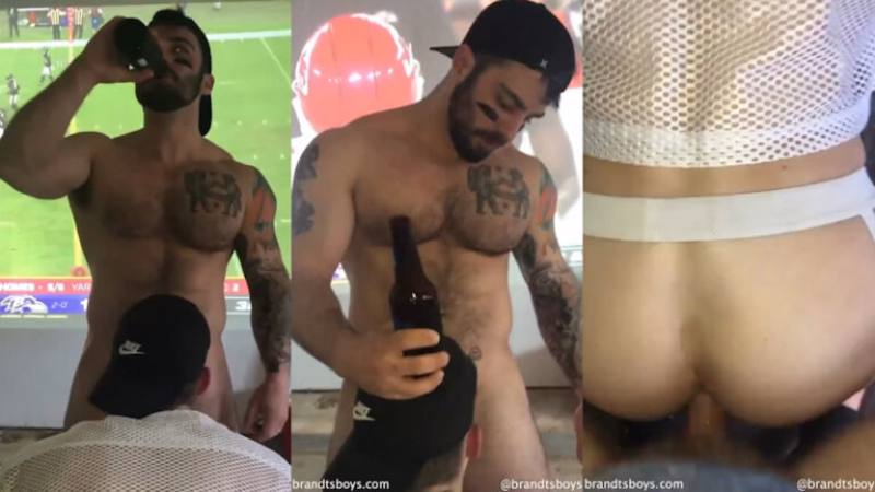 JustTheGays thumbnail for Nash gets fucked during football threesome – Brandtsboys - amateur gay porn from OnlyFans JustForFans GayForFans - 