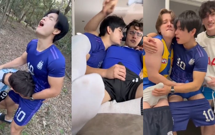 JustTheGays thumbnail for Tiktokers fool around - amateur gay porn from OnlyFans, MyVidster, GayForFans and more! - Young & Twink