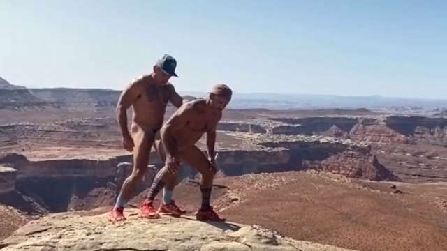 JustTheGays thumbnail for Canyon Rim Fuck – RFC - amateur gay porn from OnlyFans, MyVidster, GayForFans and more! - Anal