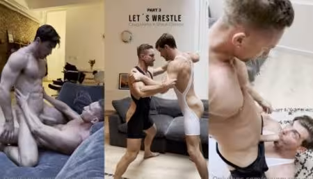 JustTheGays thumbnail for Craig Marks wrestling Shaun Christie - amateur gay porn from OnlyFans JustForFans GayForFans - video