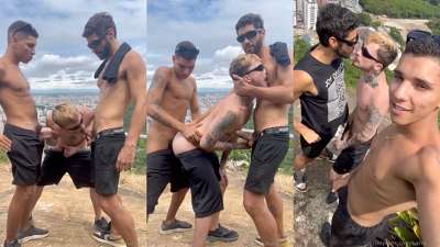 JustTheGays thumbnail for Fucking and sucking with hung twinks in the top of the hills – Hariel, olimpivs and XOOliverX1 - amateur gay porn from OnlyFans, MyVidster, GayForFans and more! - Anal, Big Cock, Group, Oral, Young & Twink