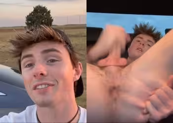JustTheGays thumbnail for Jamesmaxyy – Jerking off in the back of the car - amateur gay porn from OnlyFans JustForFans GayForFans - 