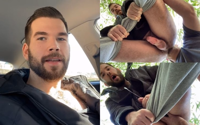 JustTheGays thumbnail for Jmasonfoxxxy – cruising in the park - amateur gay porn from OnlyFans JustForFans GayForFans - 