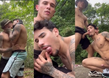 JustTheGays thumbnail for Kleberalvarenga – sucking eachother on a hike - amateur gay porn from OnlyFans, MyVidster, GayForFans and more! - Oral, Outdoor