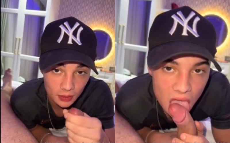 JustTheGays thumbnail for Leedsladcdd – twink sucks a friend - amateur gay porn from OnlyFans JustForFans GayForFans - 