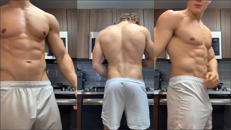 JustTheGays thumbnail for ShreddedC – degrading you in the kitchen - amateur gay porn from OnlyFans JustForFans GayForFans - 
