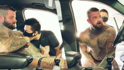 JustTheGays thumbnail for Tyler Durden gets fucked by Asian bypasser at a carpark - amateur gay porn from OnlyFans, MyVidster, GayForFans and more! - Anal, Asian