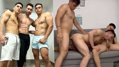 JustTheGays thumbnail for Brad (Brad2307), Yolber Martinez, and Matias Uribe have a theresome on the futon - amateur gay porn from OnlyFans, MyVidster, GayForFans and more! - Anal, Group, Latin, Young & Twink