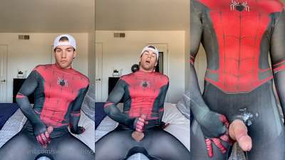 JustTheGays thumbnail for Carter Collins jerks off in costume – swcollegeboys - amateur gay porn from OnlyFans, MyVidster, GayForFans and more! - 