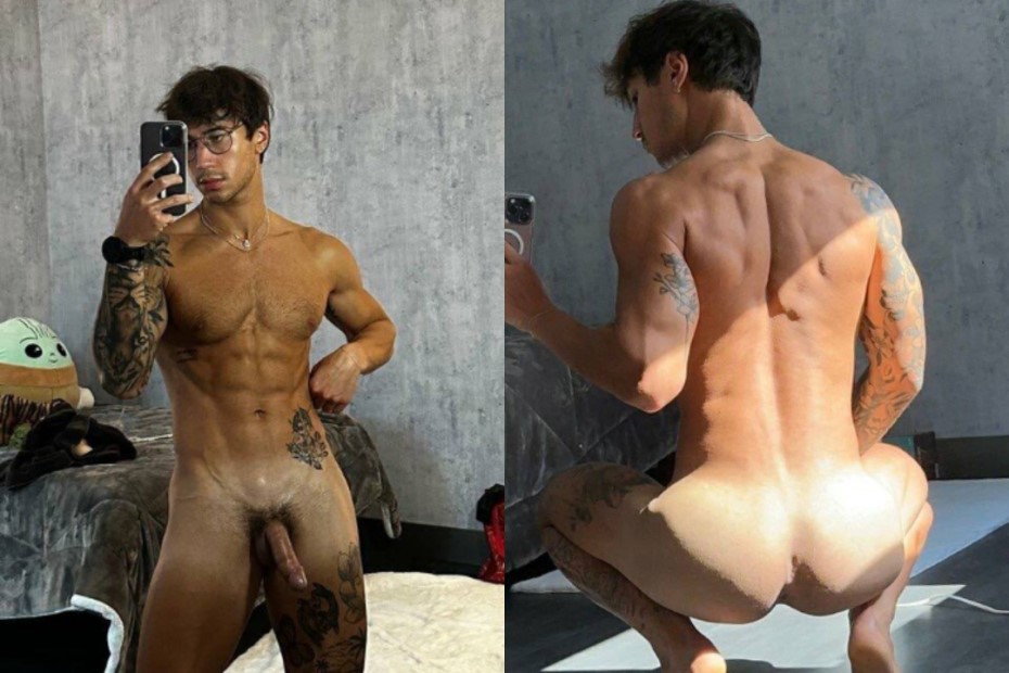 JustTheGays thumbnail for Evan Lamicella shows off his dick and ass - amateur gay porn from OnlyFans, MyVidster, GayForFans and more! - Jerk Off, Solo