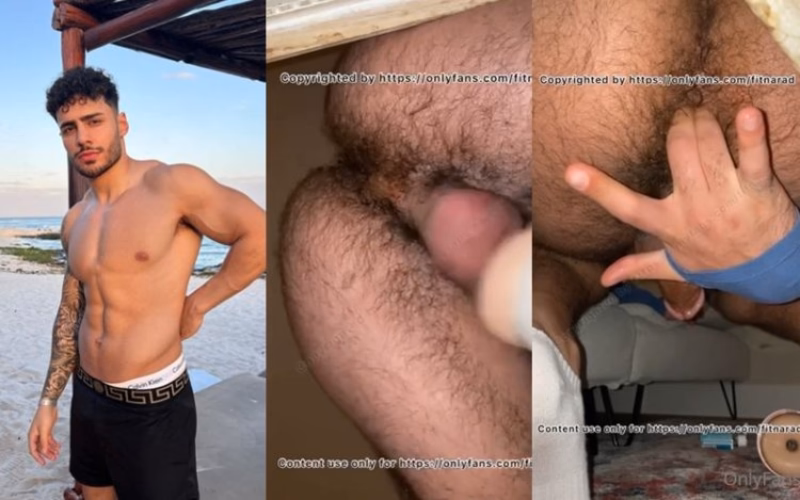 JustTheGays thumbnail for Fitnarad shows off his hairy hole while he fucks a flesh jack - amateur gay porn from OnlyFans JustForFans GayForFans - 