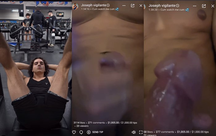 JustTheGays thumbnail for Joseph Vigilante jerks off for tips - amateur gay porn from OnlyFans, MyVidster, GayForFans and more! - Jerk Off, Solo