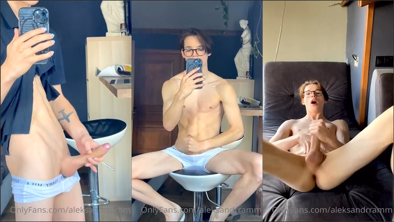JustTheGays thumbnail for aleksandrramm shows off his ass and jerks off - amateur gay porn from OnlyFans JustForFans GayForFans - 