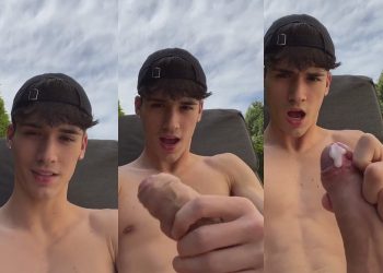 JustTheGays thumbnail for Cutie tiktoker jerks off in the backyard - amateur gay porn from OnlyFans, MyVidster, GayForFans and more! - 