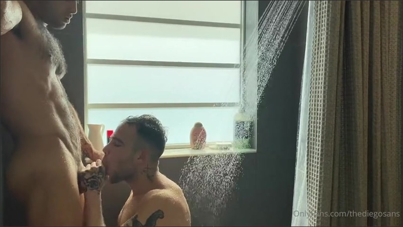 JustTheGays thumbnail for Diego Sans fucks Joseph Castlian in the shower - amateur gay porn from OnlyFans, MyVidster, GayForFans and more! - Anal, Bareback, Shower