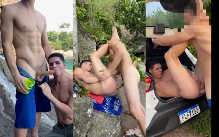 JustTheGays thumbnail for Hot fuck compilation of a fit Latin couple - amateur gay porn from OnlyFans, MyVidster, GayForFans and more! -