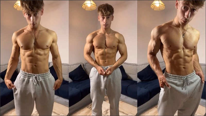 JustTheGays thumbnail for irish-x shows off in his sweatpants - amateur gay porn from OnlyFans JustForFans GayForFans - 