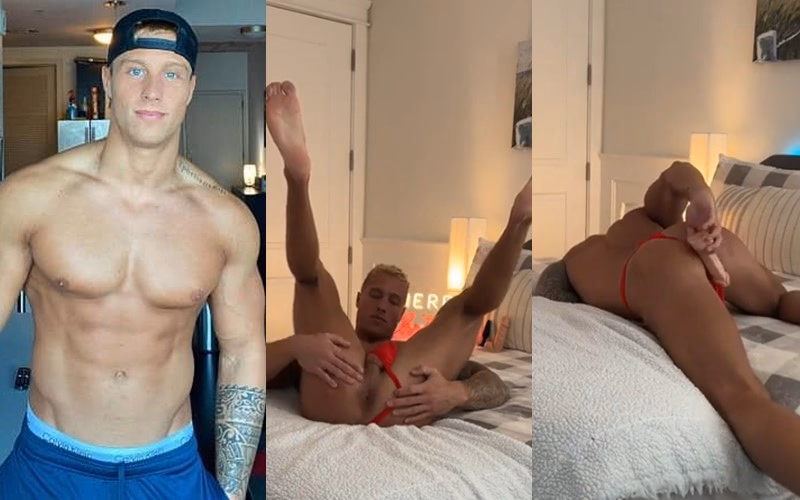 JustTheGays thumbnail for Nathan Webb fucks himself with a dildo - amateur gay porn from OnlyFans JustForFans GayForFans - 