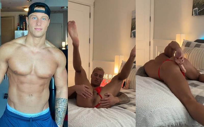 JustTheGays thumbnail for Nathan Webb fucks himself with a dildo - amateur gay porn from OnlyFans, MyVidster, GayForFans and more! - Toys, Jerk Off, Solo
