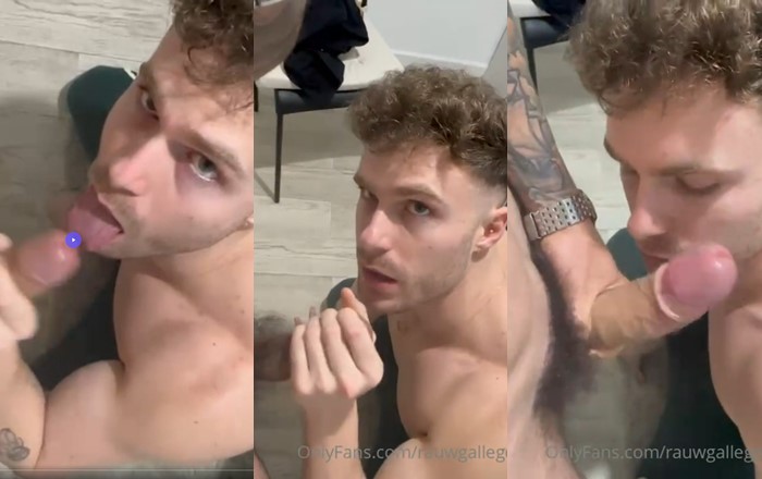 JustTheGays thumbnail for Rauwgallego – a quick blowjob - amateur gay porn from OnlyFans, MyVidster, GayForFans and more! - Oral
