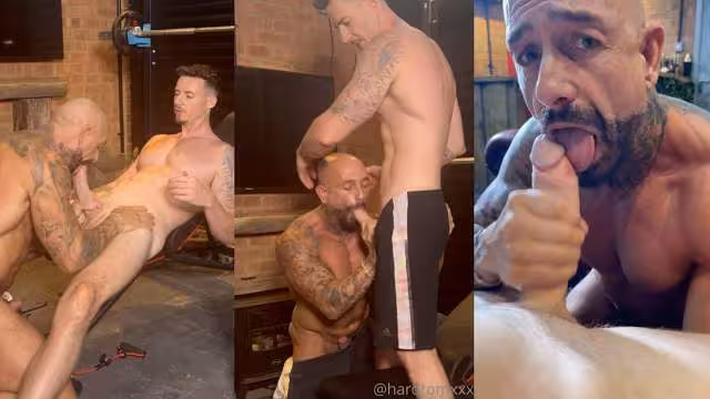 JustTheGays thumbnail for Real Men Workout – HardValentine and Steven Barrett blow eachother - amateur gay porn from OnlyFans JustForFans GayForFans - 