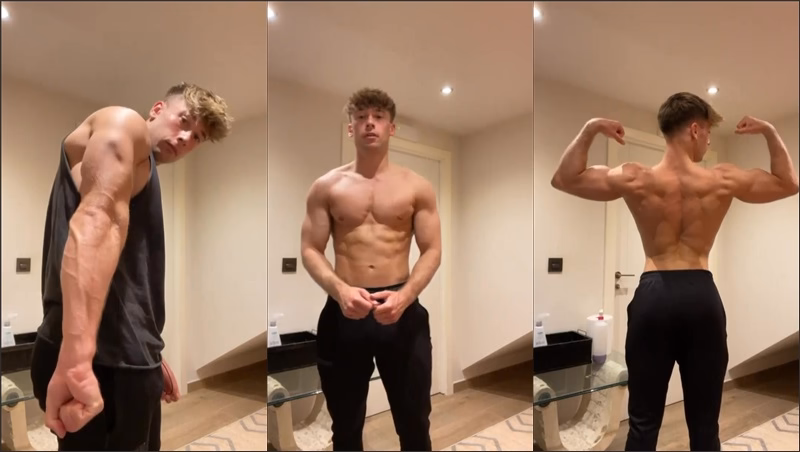 JustTheGays thumbnail for irish-x shows off after a workout - amateur gay porn from OnlyFans JustForFans GayForFans - 