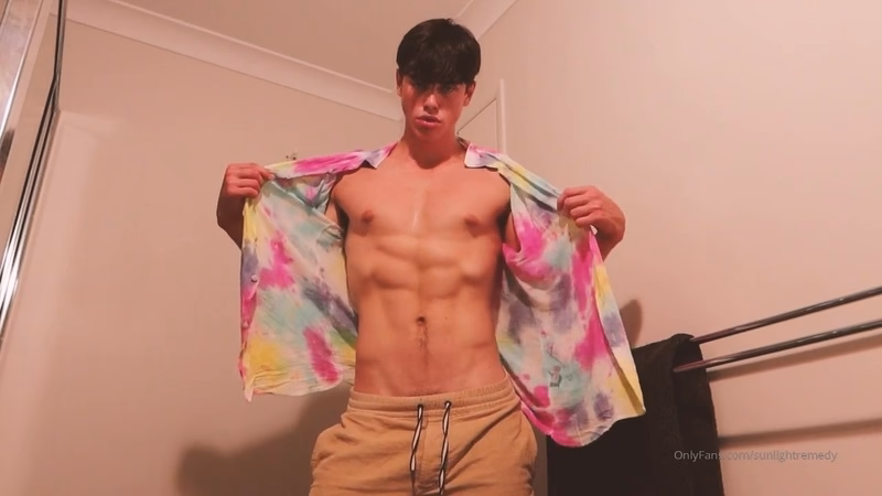 JustTheGays thumbnail for Jerking off with a hot sweaty body – SunLightRemedy - amateur gay porn from OnlyFans JustForFans GayForFans - 
