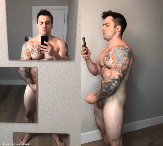 JustTheGays thumbnail for Jordan recording himself jerking off and cumming JordanxBrandt - amateur gay porn from OnlyFans JustForFans GayForFans - 
